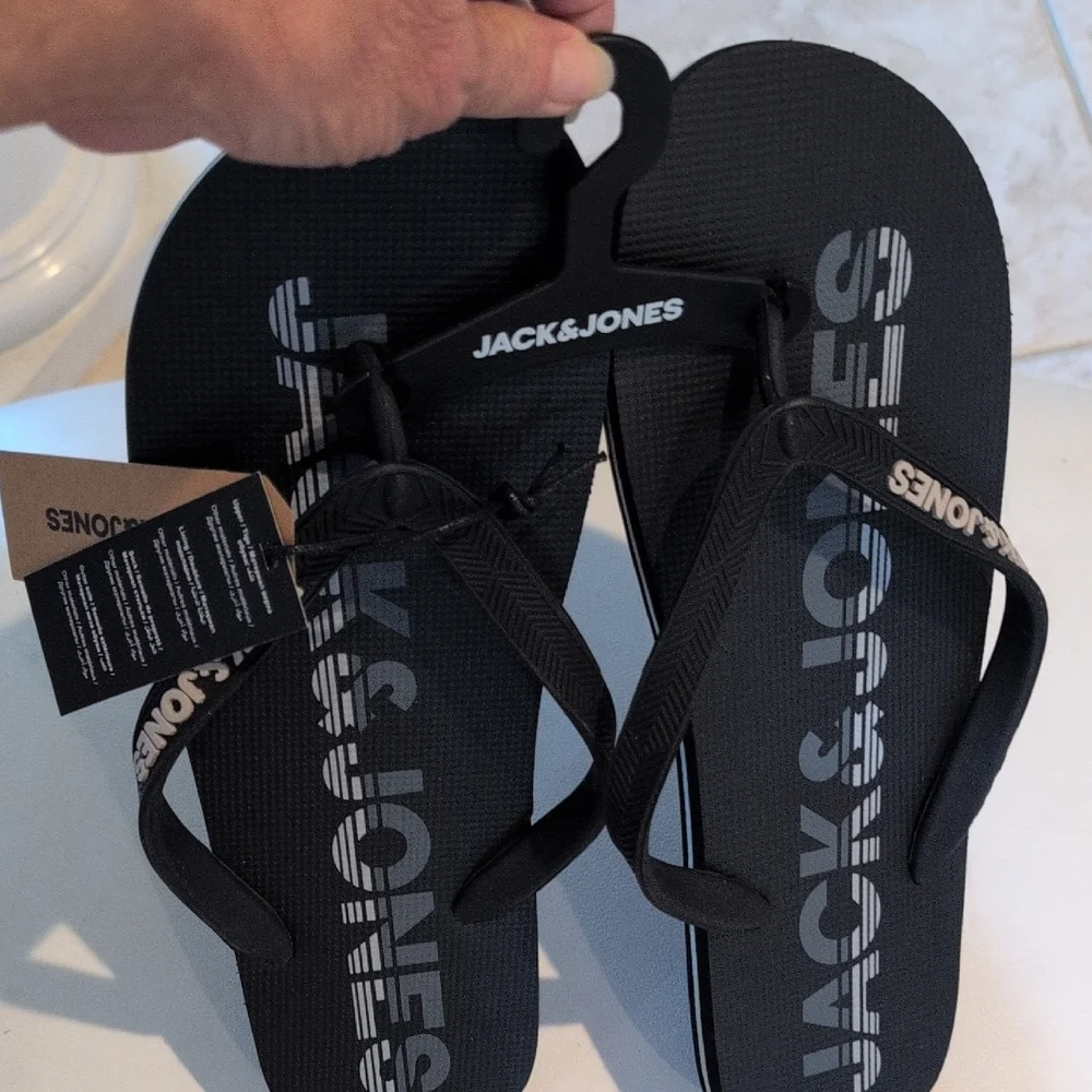 Jack & Jones Black Sandals